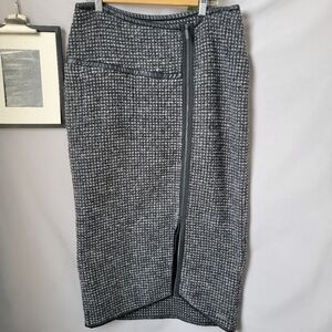 Nor Denmark Mohair Wool Side Zippered Maxi Skirt 4